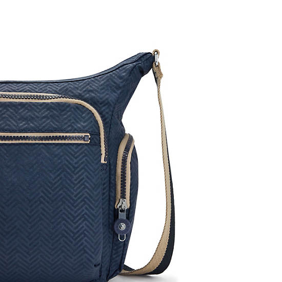 Kipling Gabbie Crossbody Bags Endless Blue Embossed | CA 1150KO